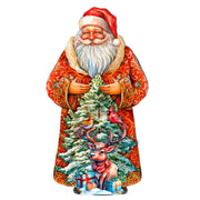 Santa with Forest Friends Holiday Door Decor