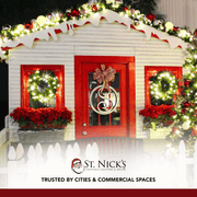 Undecorated Christmas Wreath with Warm White Lights
