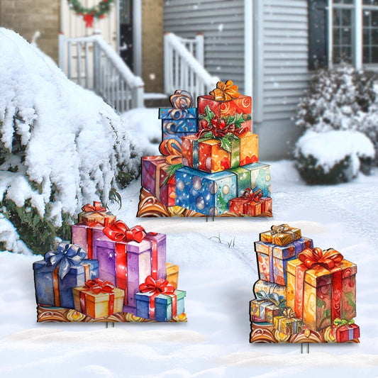 Christmas Gifts Outdoor Garden Decor Set of 3