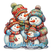 Snowman's Family Holiday Door Decor  by G. Debrekht - Christmas Decor - 8611057H