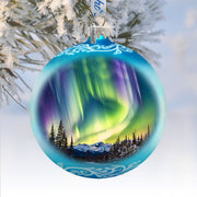 Northern Lights Glass Ornament