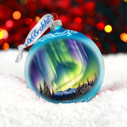 Northern Lights Glass Ornament
