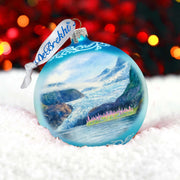 Alaska Glacier Glass Christmas Ornament – Holiday Splendor Ornament by G. DeBrekht – 73405