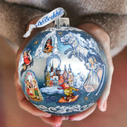 Limited Edition, Oversized Snow Queen Ball Glass Ornament, Christmas Decor - 73852 by G. DeBrekht