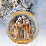 Large Glass Ornament - Nativity Chronicles Holiday Decor by G. Debrekht - Christmas Holiday Decor - 73964