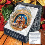 Journey to Bethlehem Mercury Glass Christmas Ornament