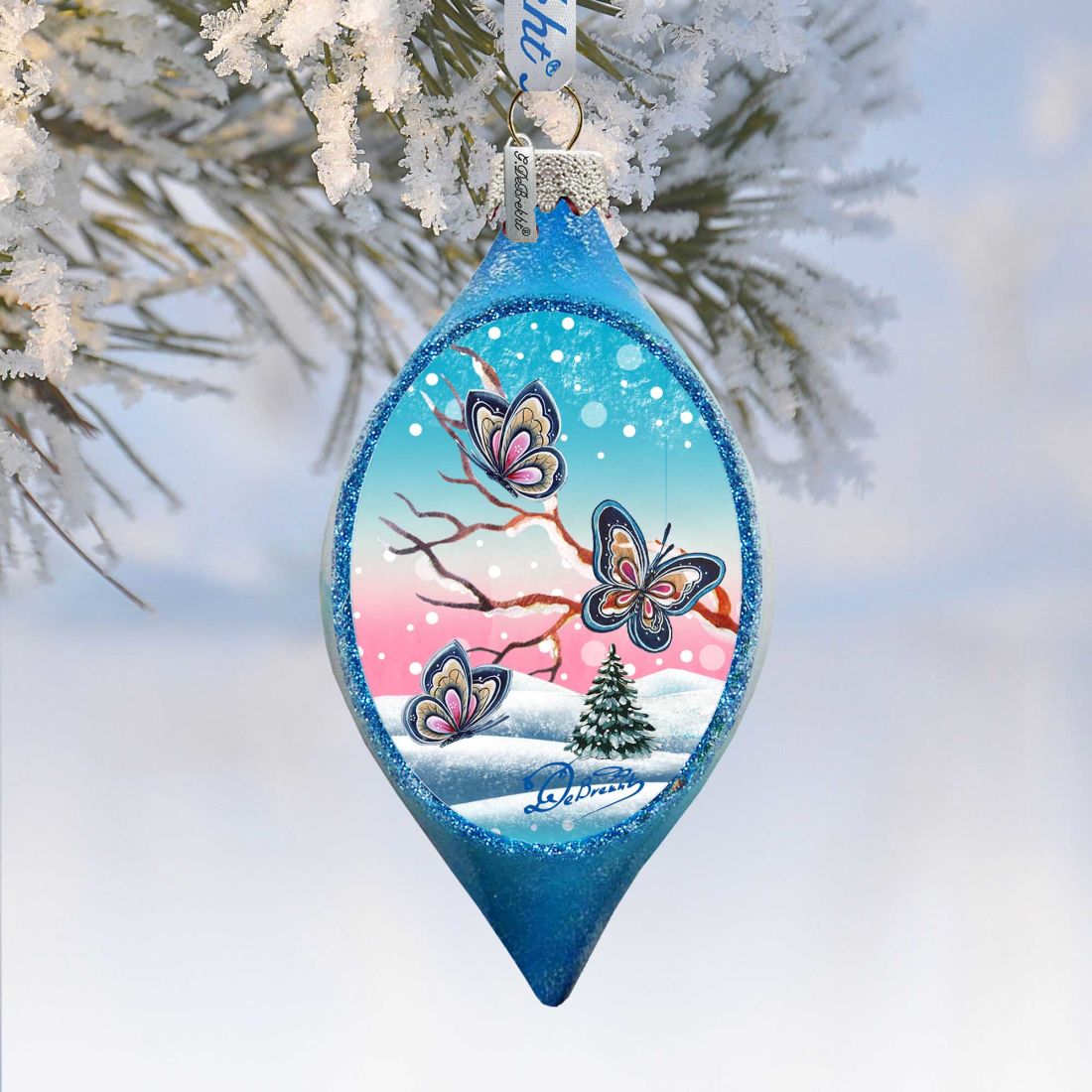 Sing Song Glass Ornament Set of 3