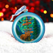 Alaska Adventure Glass Christmas Ornament – Ketchikan Juneau Skagway Anchorage Holiday Splendor Ornament by G. DeBrekht – 744-049