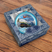 Alaska Railroad Christmas Glass Ornament