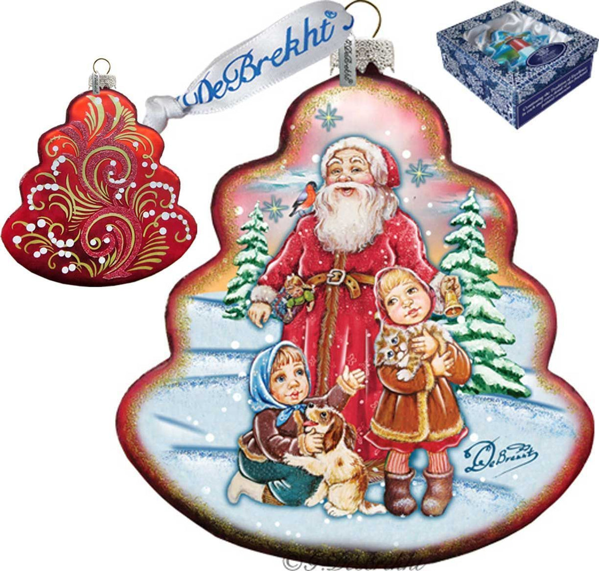 Time to Share Tree Glass Ornament