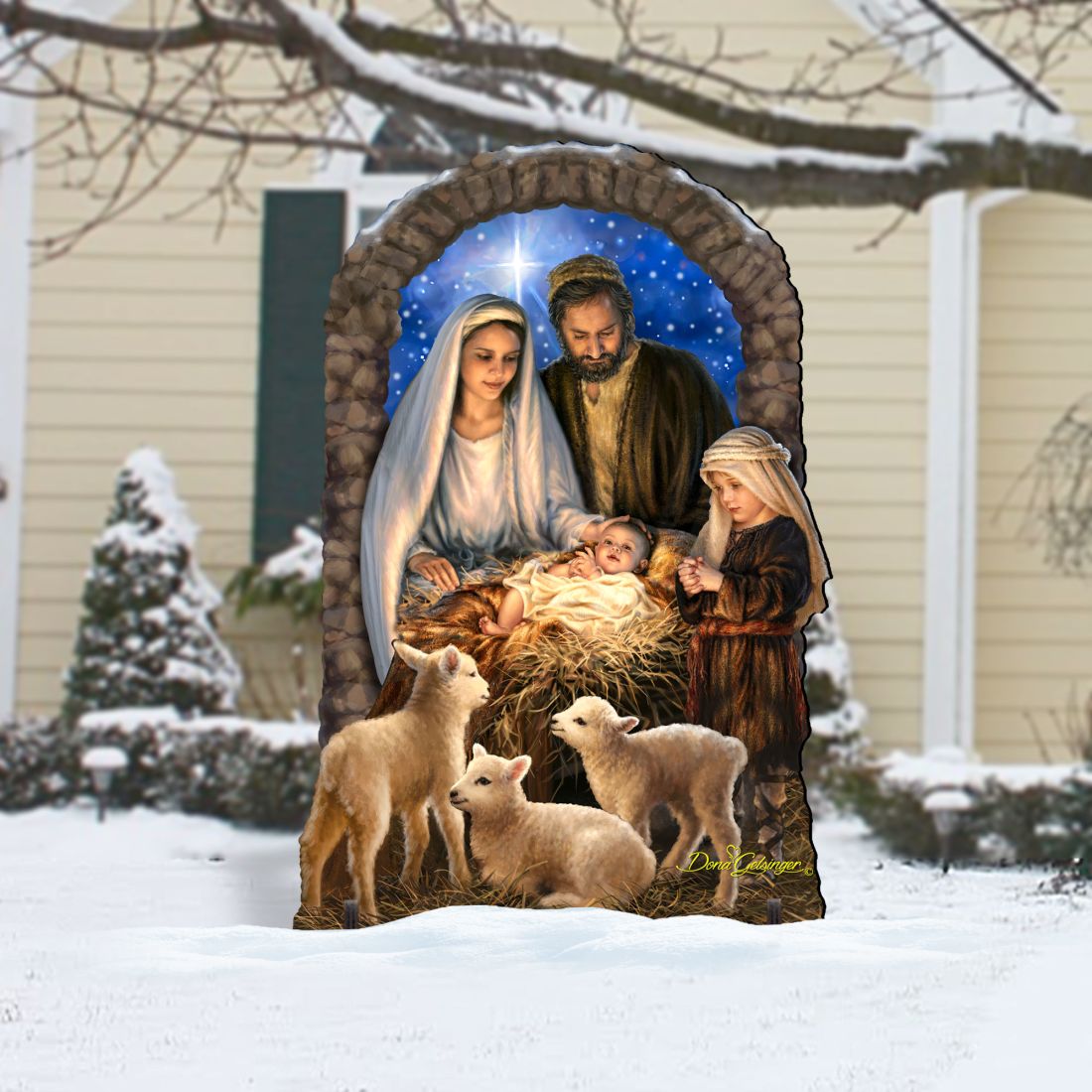 Miracle Nativity Outdoor Decor by D. Gelsinger - Nativity Holiday Decor - 8461042-1F-1201