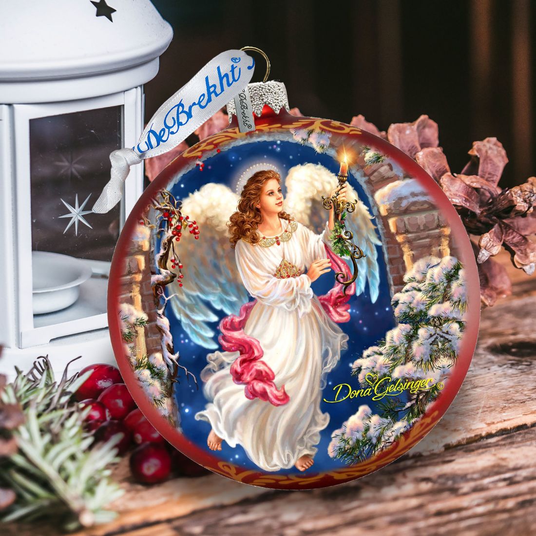 Angel in The Arch Glass Ornament Limited Edition by D. Gelsinger - Christmas Decor - 73892-1322