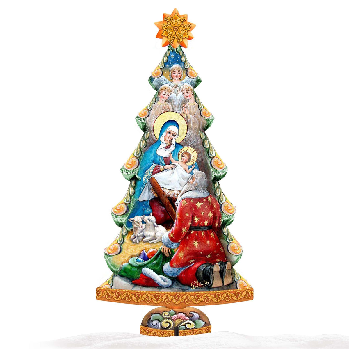 Adoration Nativity Tree Outdoor Decor by G. DeBrekht - Nativity Holiday Decor - 8128833F