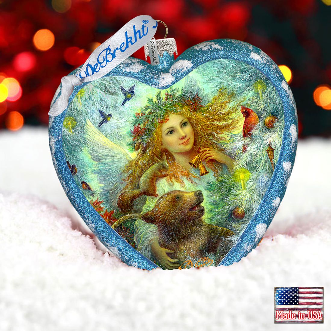 Christmas Bells Glass Ornament Limited Edition by Strelkina at G. DeBrekht - Christmas Decor - 738-082-ST