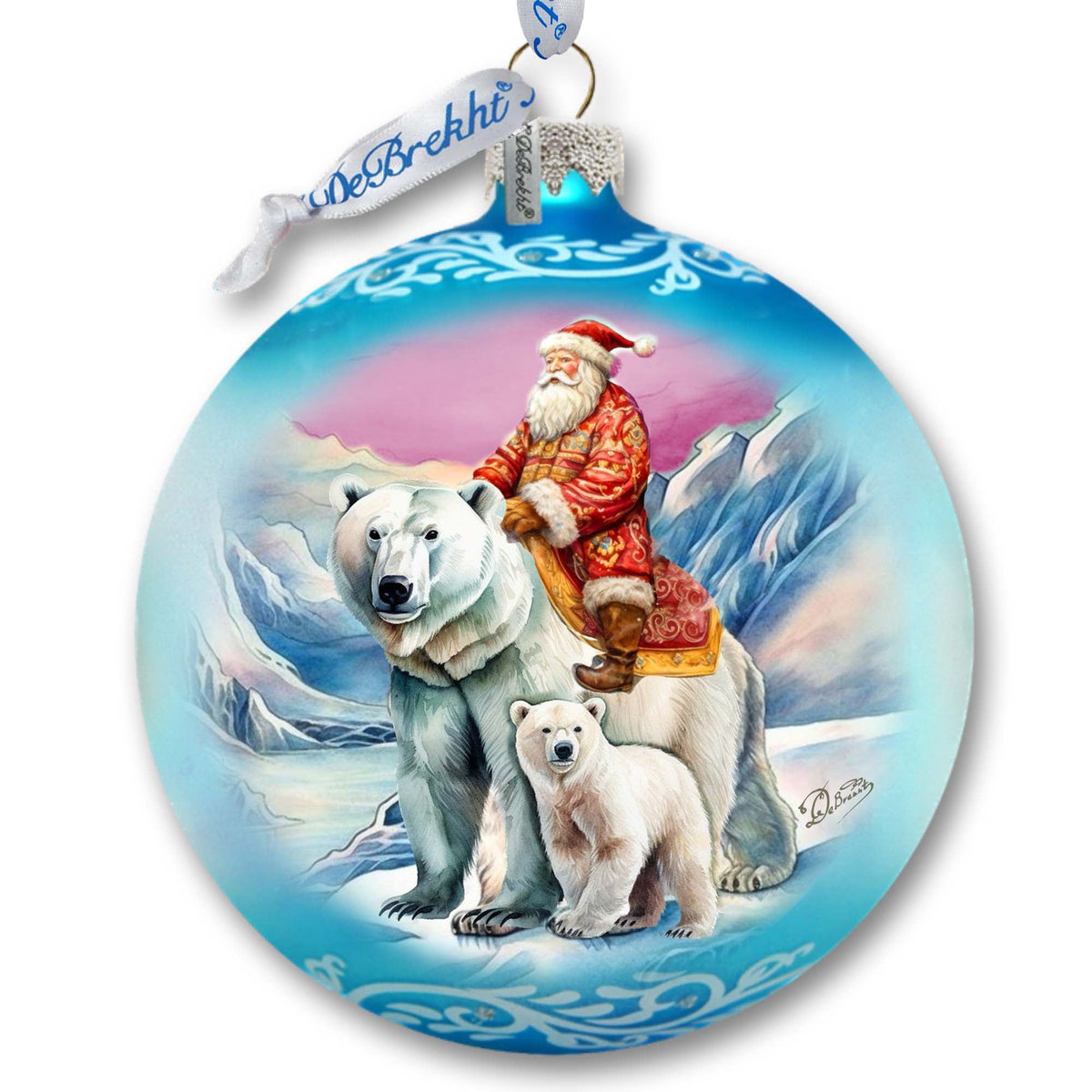 Arctic Adventurer Large Glass Ornament