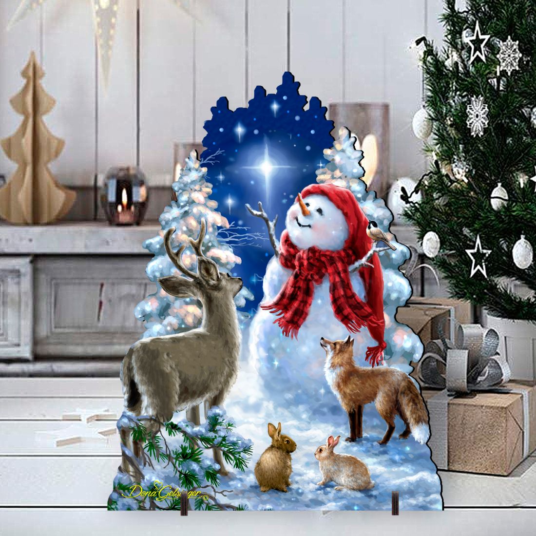 Heaven Wildlife Snowman Frosty Friends Outdoor Christmas Decoration