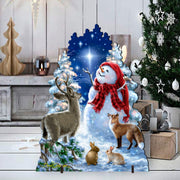 Heaven Wildlife Snowman Frosty Friends Outdoor Christmas Decoration
