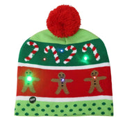 Christmas LED Light Winter Beanie Cap - Christmas Trees USA