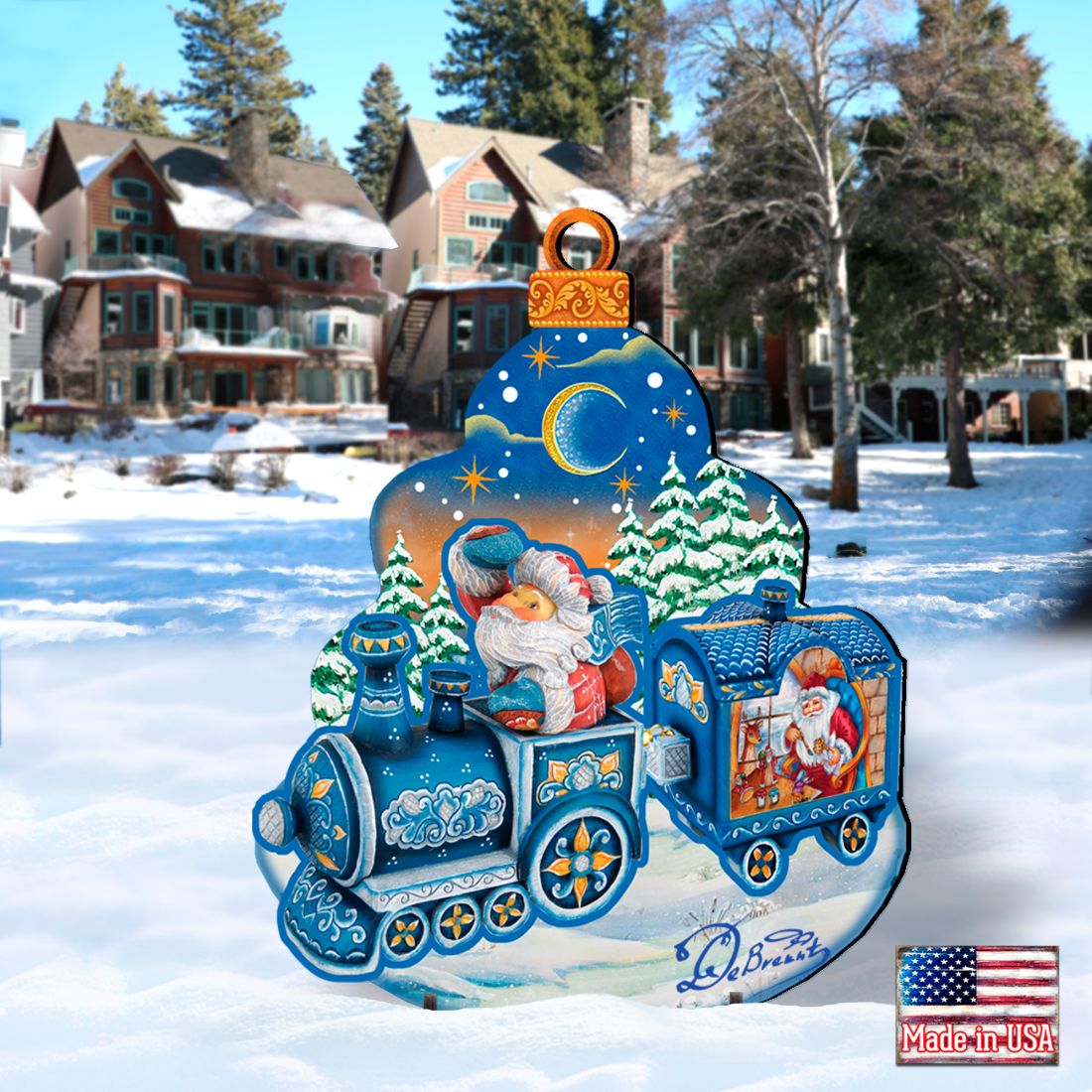 Santa Arrival Christmas Outdoor Yard Sign