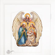 Nativity with Angel Holiday Door Decor