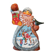 Coming Along Tiny Tale Santa Christmas Figurine