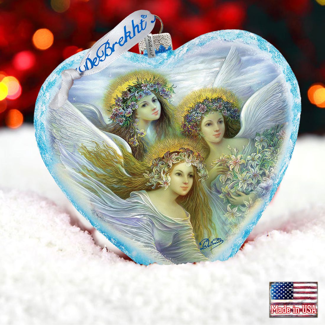 Three Angels Glass Ornament Limited Edition by Strelkina at G. DeBrekht
