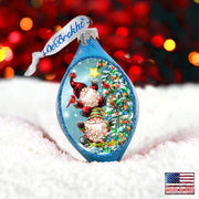 Father Forgive Them Drop Glass Ornament