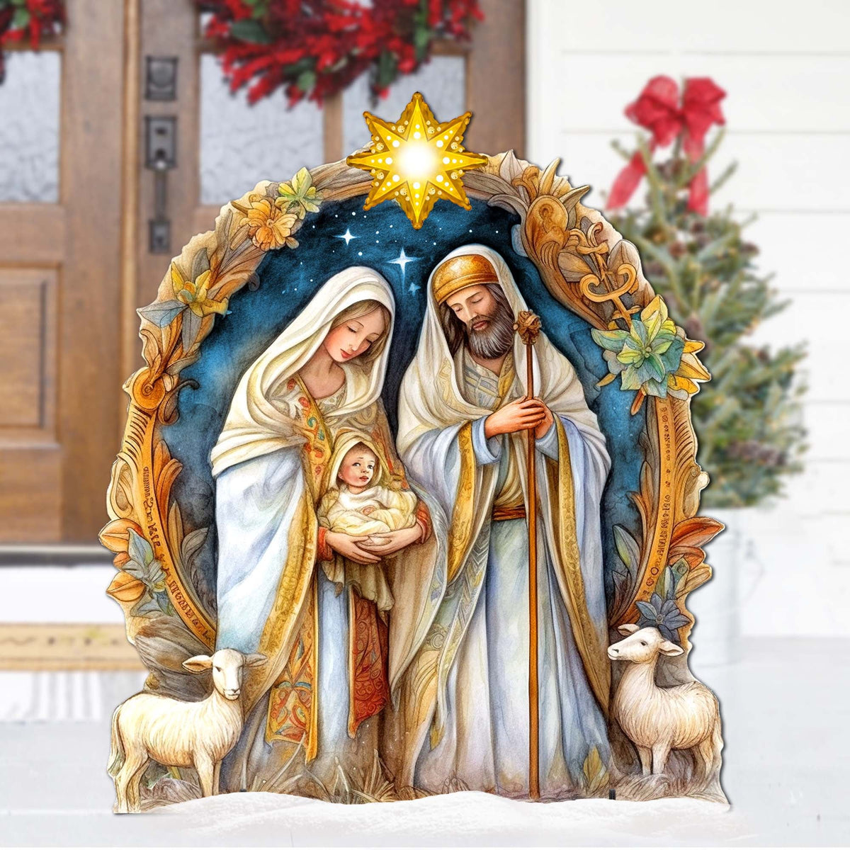 Nostalgic Nativity Scene Outdoor Decor