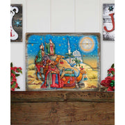 Three Kings Nativity Wooden Wall Art Christmas Decoration