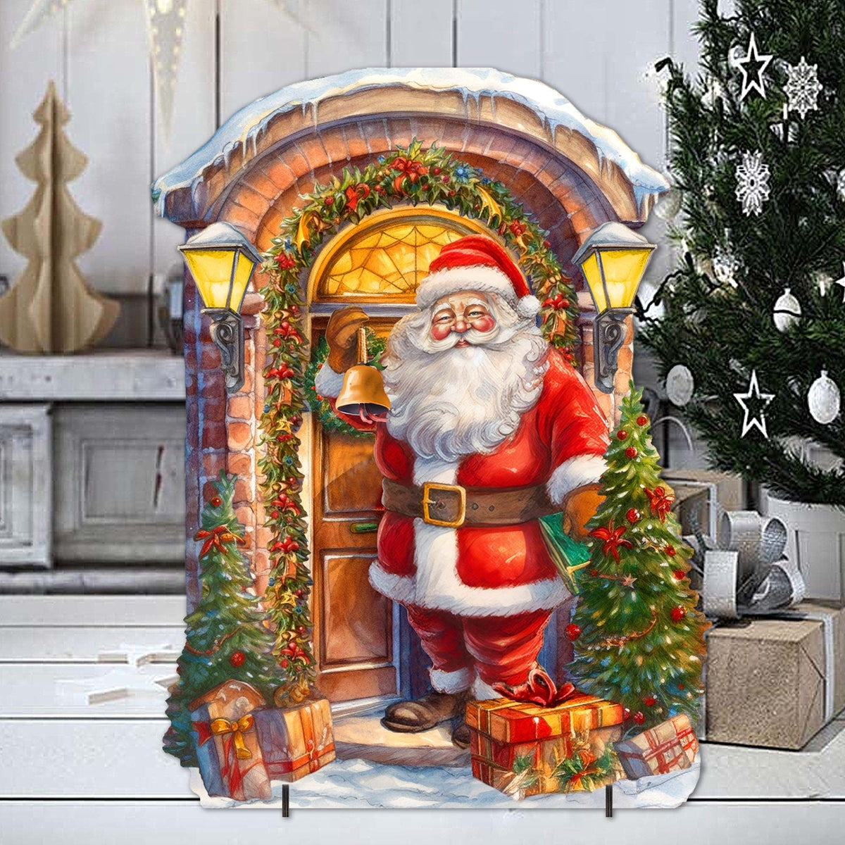 Knocking the Door Santa Outdoor Decor