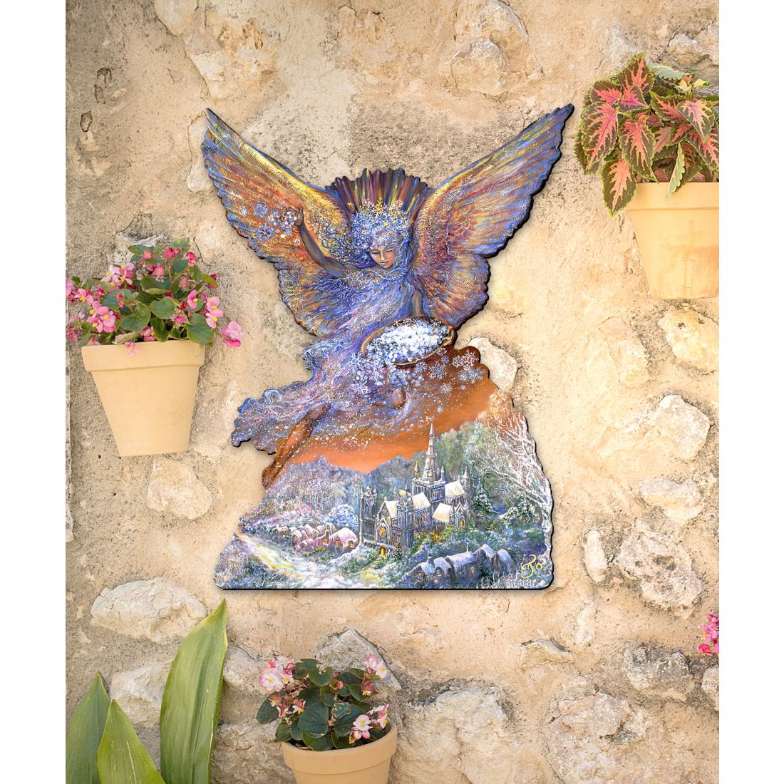 Snow Angel Holiday Door Decor by Josephine Wall - Christmas Decor - 842131H-JW