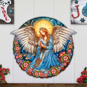 Guardian Angel of Serenity Holiday Door Decor by G. Debrekht - Nativity Holiday Decor - 8652806H