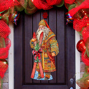 Santa's Skiing Adventure Holiday Door Decor