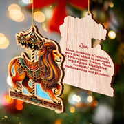 Carousel Animals Christmas Ornaments Set of 12