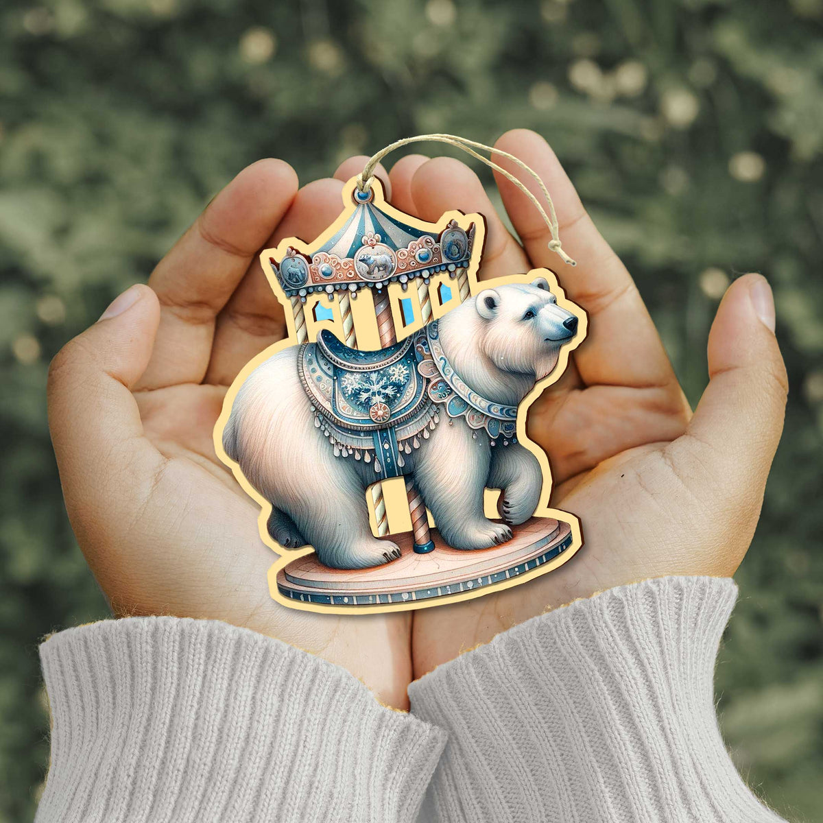Carousel Animals Christmas Ornaments Set of 12