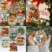 Carousel Animals Christmas Ornaments Set of 12