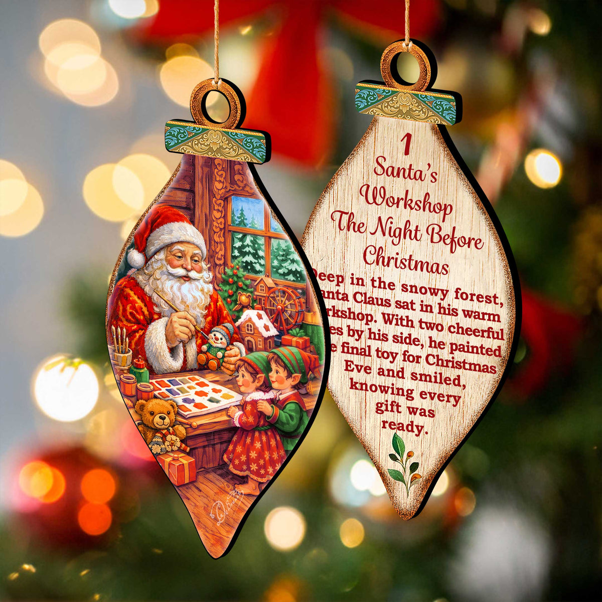 Santa’s Christmas Story Ornament Set