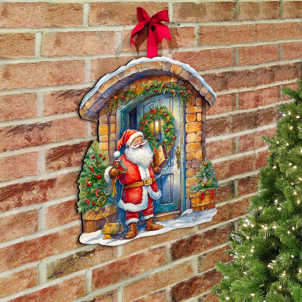 Joyful Moments at the Doorstep Holiday Door Decor