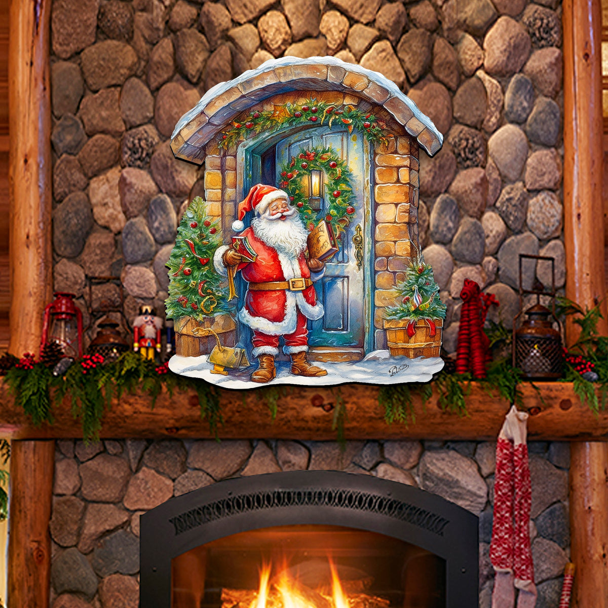 Joyful Moments at the Doorstep Holiday Door Decor