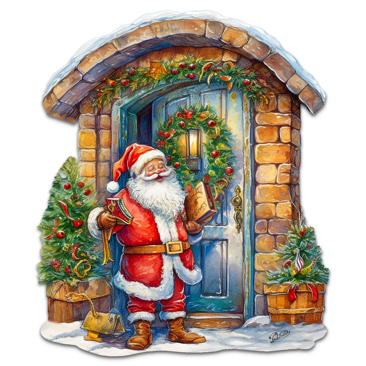 Joyful Moments at the Doorstep Holiday Door Decor