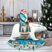 Polar Bear Santa Christmas Outdoor Scene