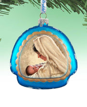 Mother of God Glass Rainbow Christmas Ornament by D. Gelsinger - Nativity Holiday Decor - 756-025-DG