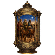 Three Wise Men Nativity Christmas Wooden Door Hanger – Ornate Lantern Holiday Door Décor by G. DeBrekht – 8652906H