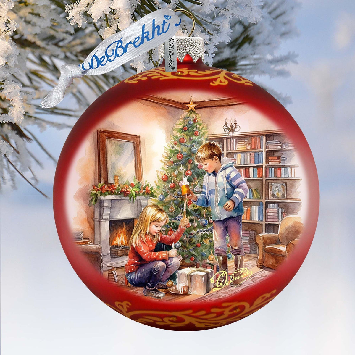 Cherished Moments Large Glass Ornament