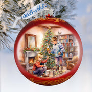 Cherished Moments Large Glass Ornament