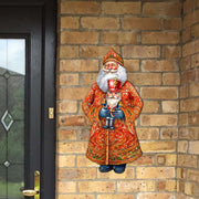 Santa's Holiday Nutcracker Holiday Door Decor by G. Debrekht - Christmas Santa Snowman Decor - 8691401H