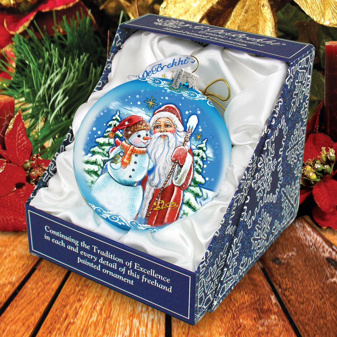 Christmas Workshop Glass Ornament Limited Edition