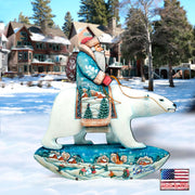 Polar Bear Santa Christmas Outdoor Scene