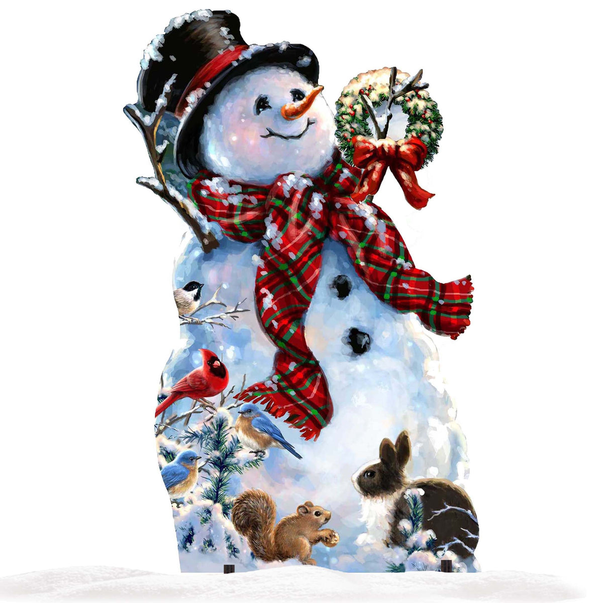 An Old-fashioned Christmas Outdoor Scene