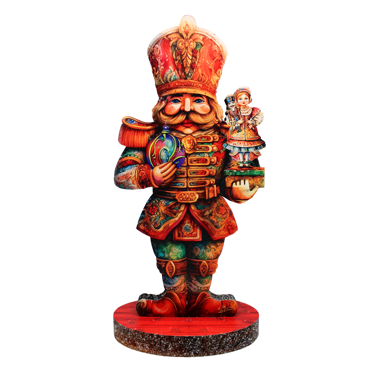 Enchanting Clara and Nutcracker Prince Limited Edition Wooden Figurine